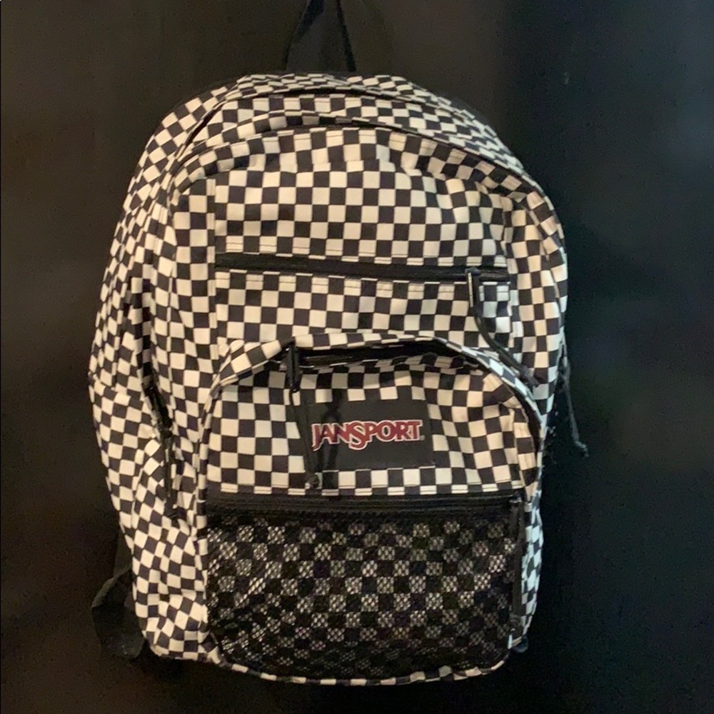 CHECKERED JANSPORT BOOKBAG
